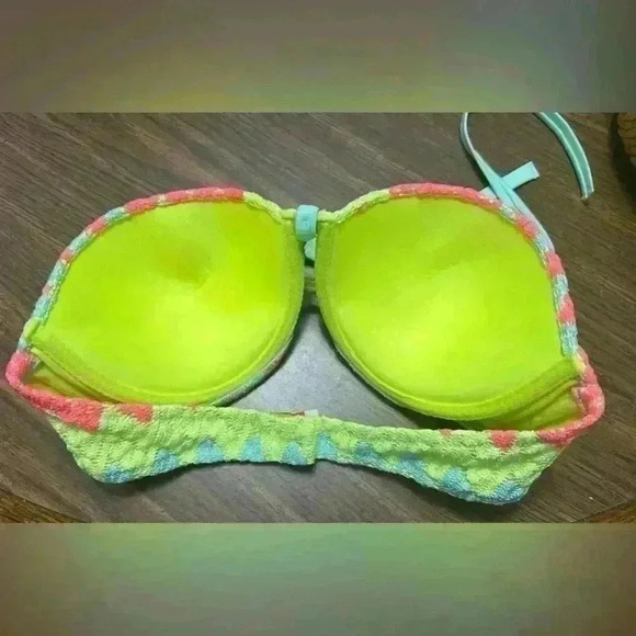 Victoria's Secret Women's Swimming Bra 34D  Bright Multicolor Vacation Swim - Picture 2 of 4